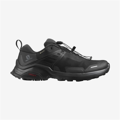 Men's Salomon X RAISE GORE-TEX Hiking Shoes Black | US-AROZ283