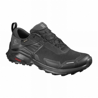 Men's Salomon X RAISE GORE-TEX Hiking Shoes Black | US-IBPM367