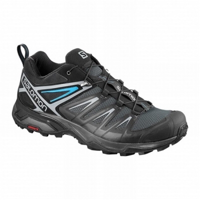 Men's Salomon X ULTRA 3 Hiking Shoes Black | US-HFCQ581