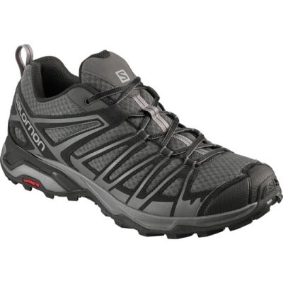 Men's Salomon X ULTRA 3 PRIME Hiking Shoes Silver / Black | US-DEFK860