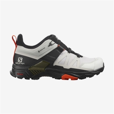 Men's Salomon X ULTRA 4 GORE-TEX Hiking Shoes White | US-HJFQ486