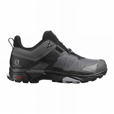 Men's Salomon X ULTRA 4 GORE-TEX Hiking Shoes Black | US-QJMG954