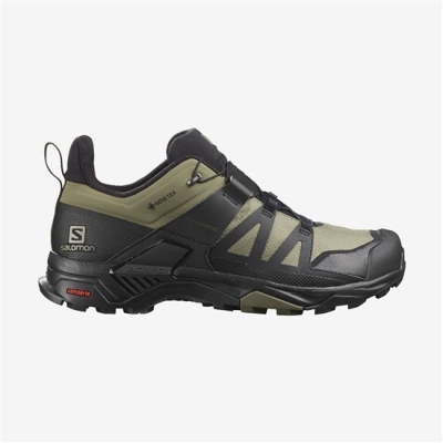 Men's Salomon X ULTRA 4 GORE-TEX Hiking Shoes Green | US-RZCF632