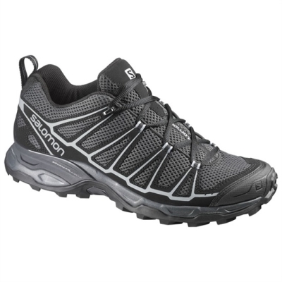 Men's Salomon X ULTRA PRIME Hiking Shoes Grey / Black | US-EIXF936