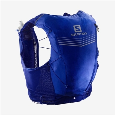 Women's Salomon ADV SKIN 12 SET HYDRATION PACK Packs Blue | US-ZDEO542