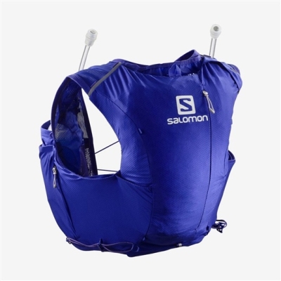 Women's Salomon ADV SKIN 8 SET HYDRATION PACK Packs Blue | US-UBLK604