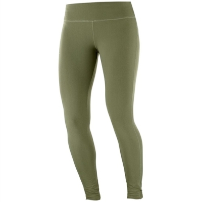 Women's Salomon COMET WARM W Tights Olive | US-OUDL071