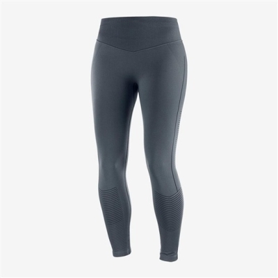 Women's Salomon ELEVATE MOVE'ON Tights Black | US-MIOD206