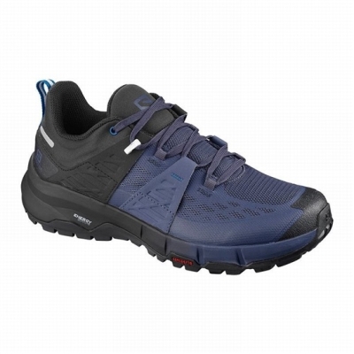 Women's Salomon ODYSSEY W Hiking Shoes Black / Blue | US-AOPM053