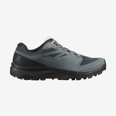 Women's Salomon OUTLINE GORE-TEX Hiking Shoes Black | US-SQLV064