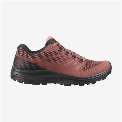 Women's Salomon OUTLINE GORE-TEX Hiking Shoes Coral | US-VXJU106