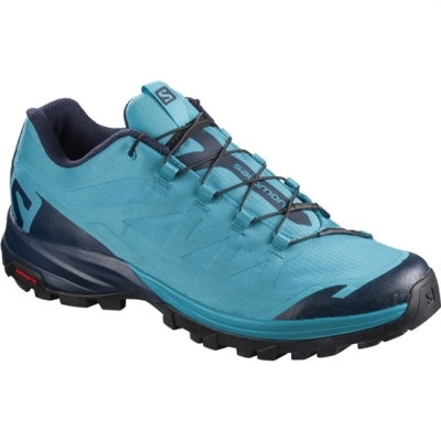 Women's Salomon OUTPATH W Hiking Shoes Turquoise / Navy | US-ZIER572