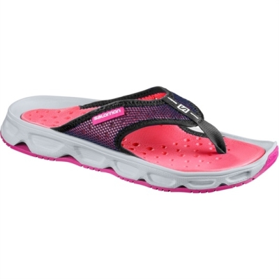 Women's Salomon RX BREAK W Flip Flops Pink / Grey | US-GBPK025