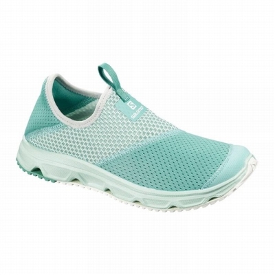 Women's Salomon RX MOC 4.0 W Slippers Turquoise / White | US-QPUN431