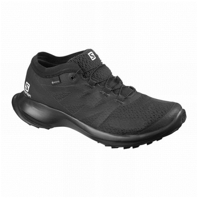 Women's Salomon SENSE FLOW GTX W Trail Running Shoes Black | US-OQFN124