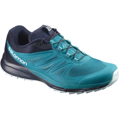 Women's Salomon SENSE PRO 2 W Trail Running Shoes Turquoise / Navy | US-RWVD042