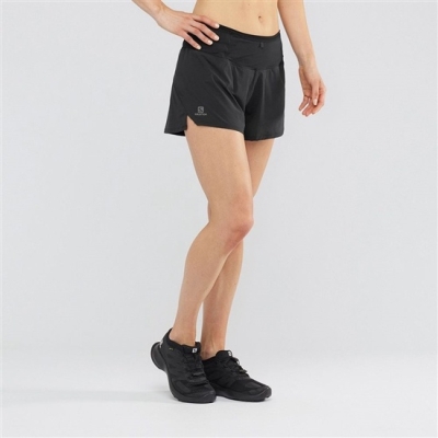 Women's Salomon SENSE Shorts Black | US-MPJA291