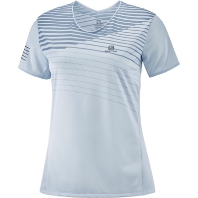 Women's Salomon SENSE W T Shirts Blue | US-AIHY196