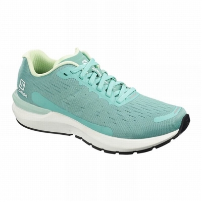 Women's Salomon SONIC 3 BALANCE W Running Shoes Turquoise / White | US-PMDL891