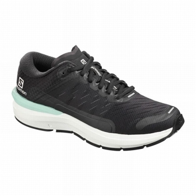 Women's Salomon SONIC 3 CONFIDENCE W Running Shoes Black / White | US-MYTK219