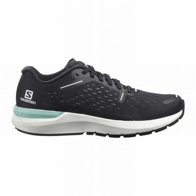 Women's Salomon SONIC 4 BALANCE Road Running Shoes Black / White | US-OJWB641