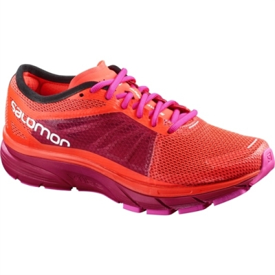 Women's Salomon SONIC RA W Running Shoes Orange / Purple | US-GELW362