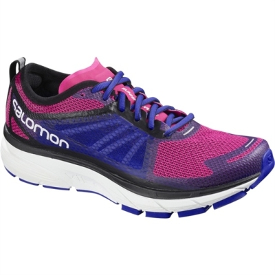 Women's Salomon SONIC RA W Running Shoes Pink / Blue | US-LZHN907