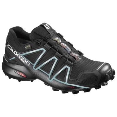 Women's Salomon SPEEDCROSS 4 GTX W Trail Running Shoes Black | US-XDRI928