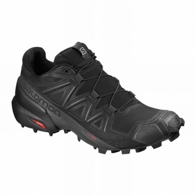 Women's Salomon SPEEDCROSS 5 Trail Running Shoes Black | US-VMXQ902