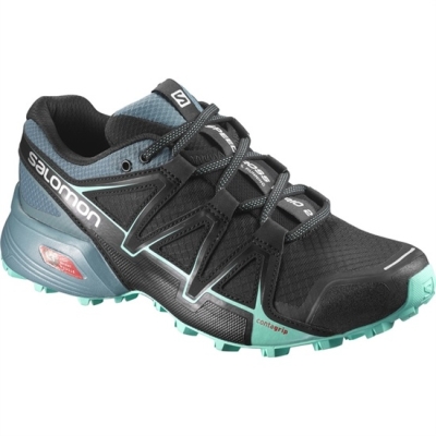 Women's Salomon SPEEDCROSS VARIO 2 W Trail Running Shoes Black | US-YKHF806