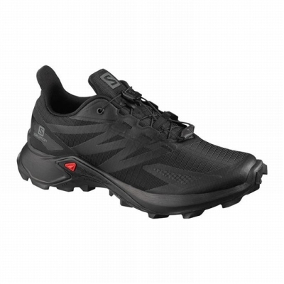 Women's Salomon SUPERCROSS BLAST W Trail Running Shoes Black | US-TBQW139