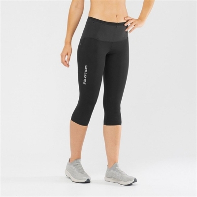 Women's Salomon S/LAB NSO MID Tights Black | US-JBSG038