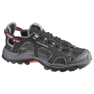 Women's Salomon TECHAMPHIBIAN 3 W Water Shoes Black | US-UXGI814