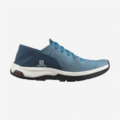 Women's Salomon TECH LITE Slippers Blue / Navy | US-WQSL657