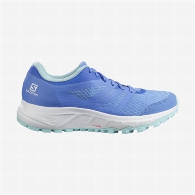 Women's Salomon TRAILSTER 2 Trail Running Shoes Blue / White | US-ISFU687