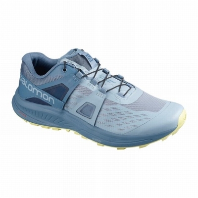 Women's Salomon ULTRA W /PRO Trail Running Shoes Grey Blue | US-ESQJ970