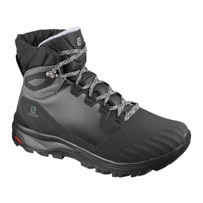 Women's Salomon VAYA BLAZE THINSULATE CLIMASALOMON WATERPROOF Winter Boots Black | US-GLEJ493