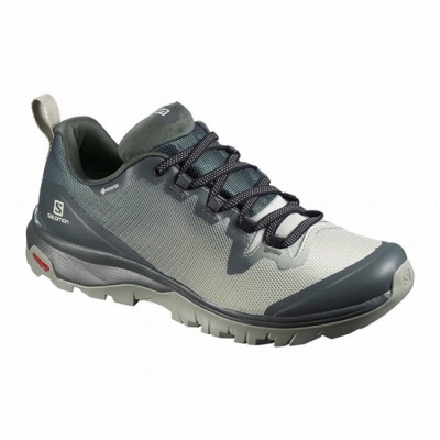 Women's Salomon VAYA GORE-TEX Hiking Shoes Grey | US-CQUL651