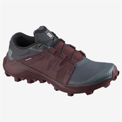 Women's Salomon WILDCROSS Trail Running Shoes India Ink | US-UIAO546