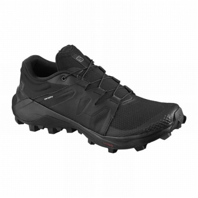 Women's Salomon WILDCROSS W Trail Running Shoes Black | US-BEIW013