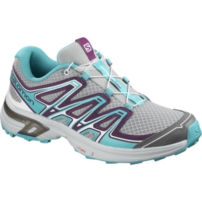 Women's Salomon WINGS FLYTE 2 W Trail Running Shoes Silver / Turquoise | US-YGCQ918