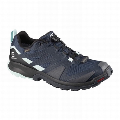 Women's Salomon XA ROGG GTX W Trail Running Shoes Navy / Black | US-BQWV468