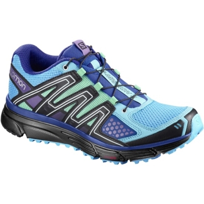 Women's Salomon X-MISSION 3 W Trail Running Shoes Blue / Light Blue | US-ZELF610