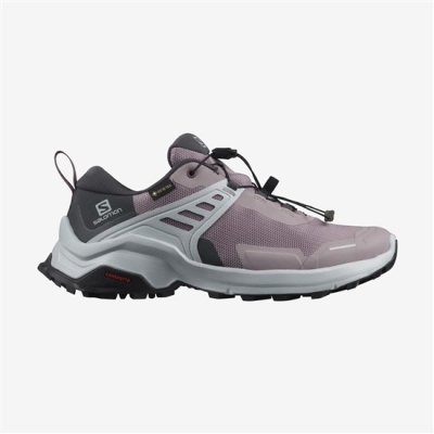 Women's Salomon X RAISE GORE-TEX Hiking Shoes Purple | US-OJXQ086