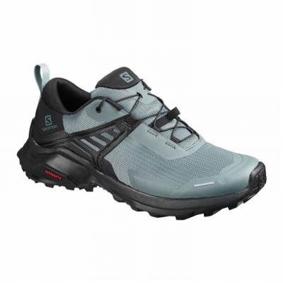 Women's Salomon X RAISE Hiking Shoes Dark Blue / Black | US-JAMS642